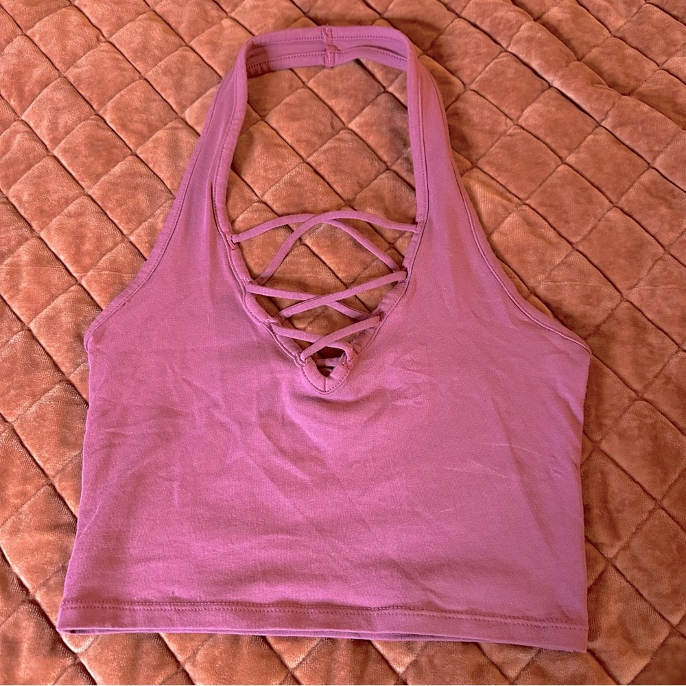 Express cut out crop top